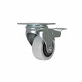 Vestil Light Gray Swivel With Total Brake Polypropylene Caster 3 x 1 1/4 CST-B28-3X1PP-SWTB